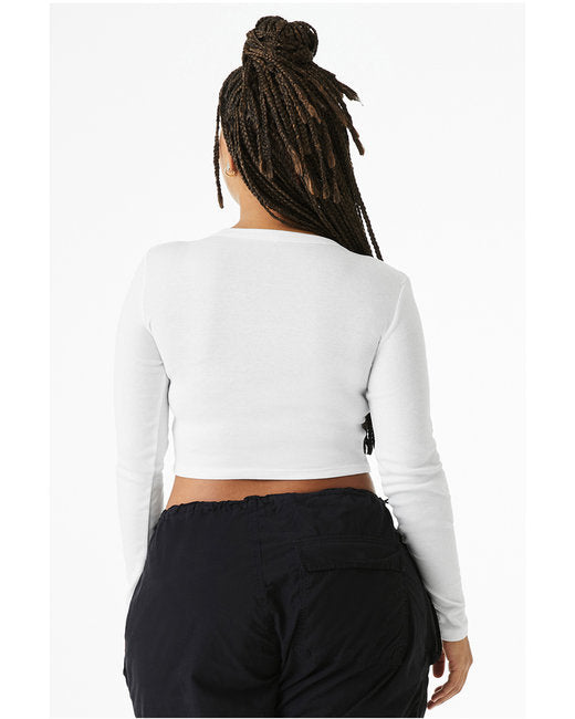 Bella + Canvas Ladies' Micro Ribbed Long Sleeve Baby Tee