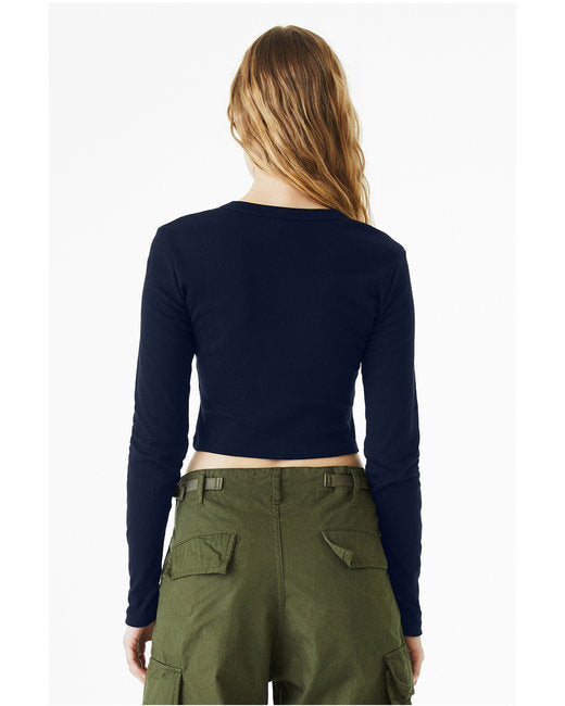 Bella + Canvas Ladies' Micro Ribbed Long Sleeve Baby Tee