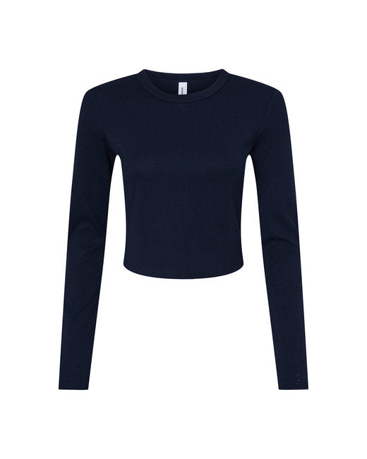 Bella + Canvas Ladies' Micro Ribbed Long Sleeve Baby Tee