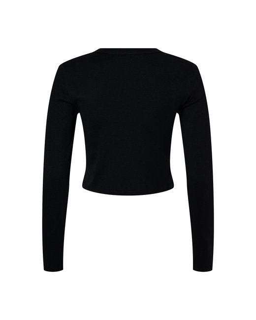 Bella + Canvas Ladies' Micro Ribbed Long Sleeve Baby Tee