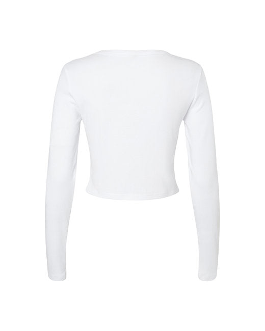 Bella + Canvas Ladies' Micro Ribbed Long Sleeve Baby Tee