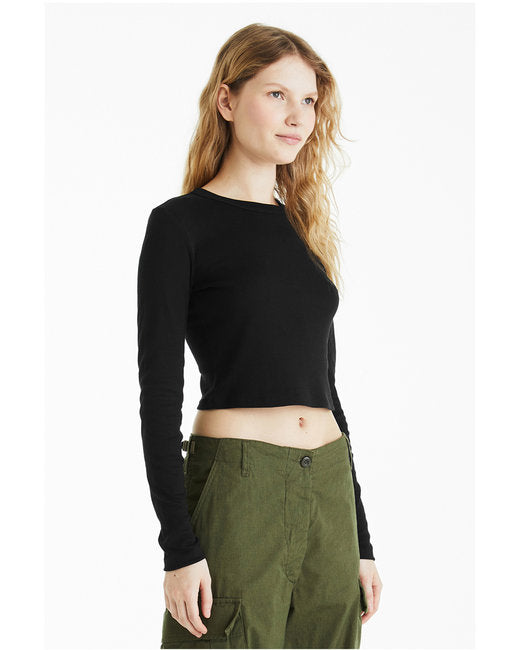 Bella + Canvas Ladies' Micro Ribbed Long Sleeve Baby Tee