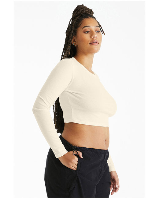 Bella + Canvas Ladies' Micro Ribbed Long Sleeve Baby Tee