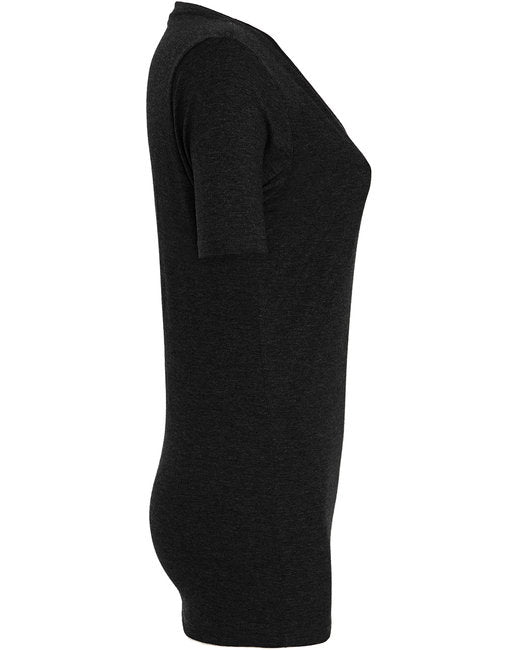 Ladies' Relaxed Heather CVC Jersey V-Neck T-Shirt