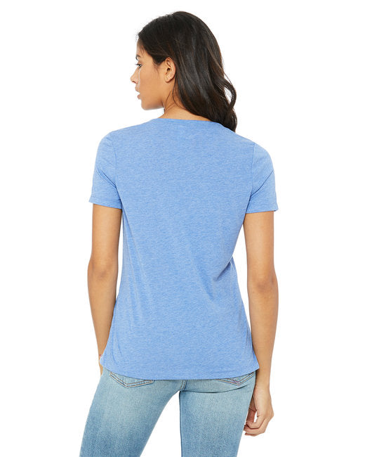 Ladies' Relaxed Triblend V-Neck T-Shirt