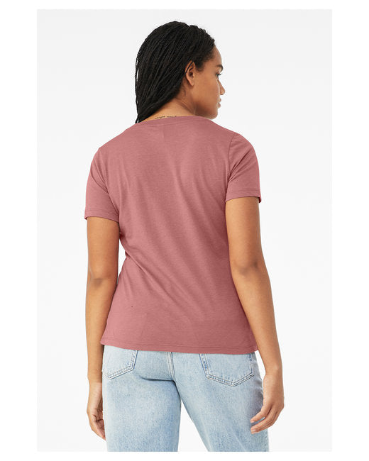 Ladies' Relaxed Triblend V-Neck T-Shirt