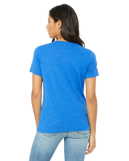 Ladies' Relaxed Triblend V-Neck T-Shirt