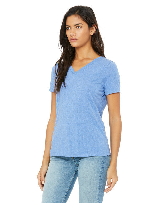 Ladies' Relaxed Triblend V-Neck T-Shirt