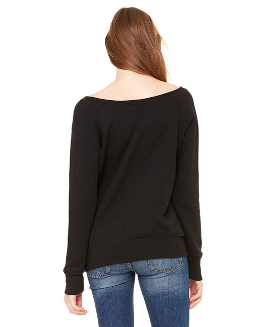 Ladies' Sponge Fleece Wide Neck Sweatshirt