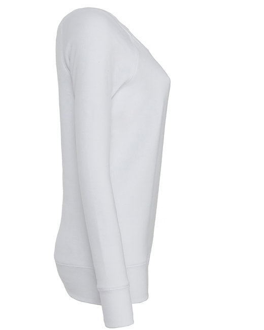 Ladies' Sponge Fleece Wide Neck Sweatshirt