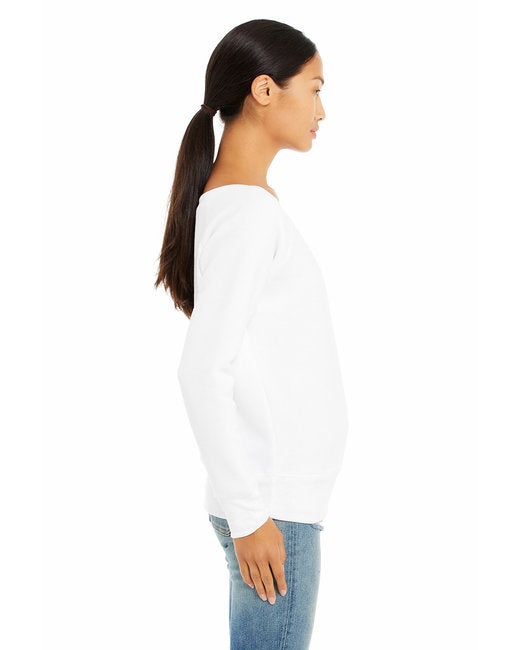 Ladies' Sponge Fleece Wide Neck Sweatshirt