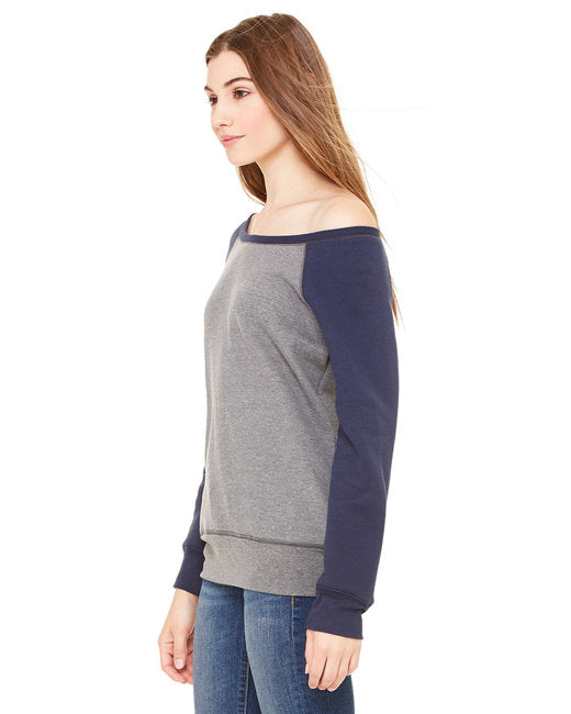 Ladies' Sponge Fleece Wide Neck Sweatshirt