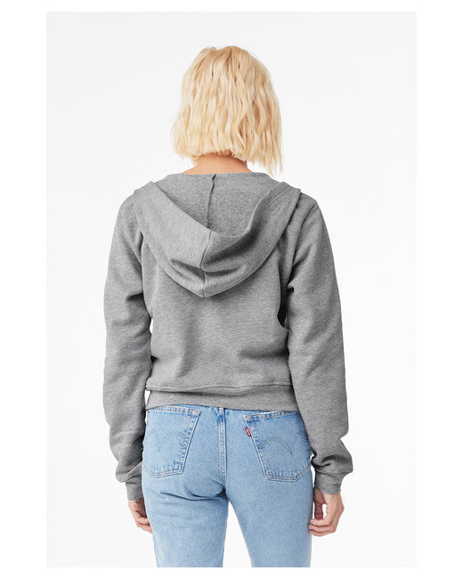 Bella + Canvas Ladies' Sponge Fleece Full-Zip Hooded Sweatshirt
