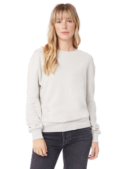Ladies' Washed Terry Throwback Pullover Sweatshirt