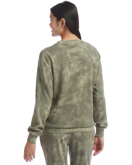 Ladies' Washed Terry Throwback Pullover Sweatshirt
