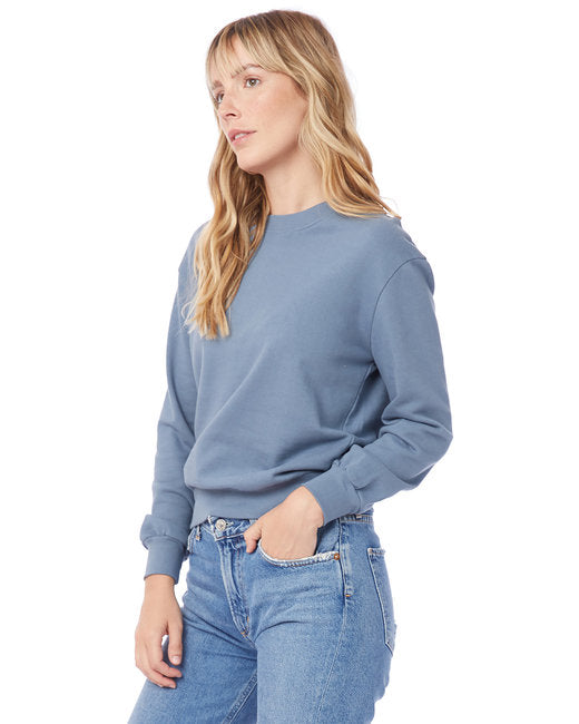 Ladies' Washed Terry Throwback Pullover Sweatshirt