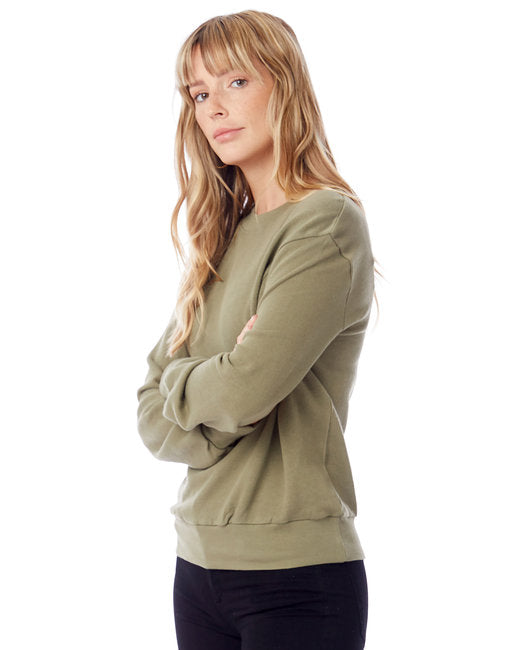 Ladies' Washed Terry Throwback Pullover Sweatshirt
