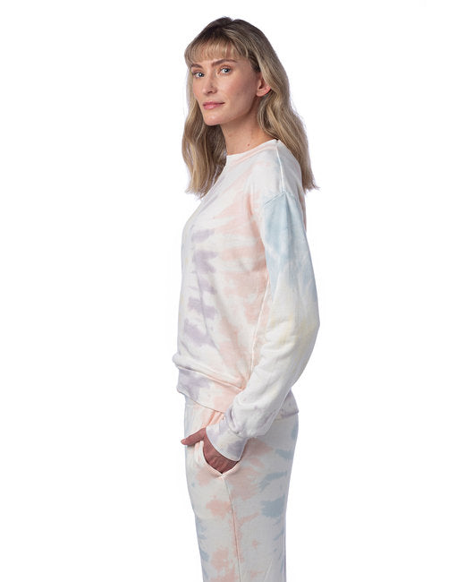 Ladies' Washed Terry Throwback Pullover Sweatshirt