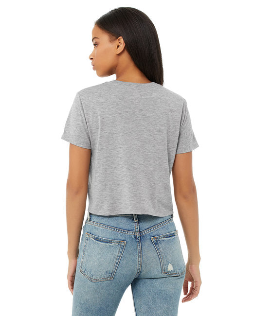 Ladies' Flowy Cropped T-Shirt