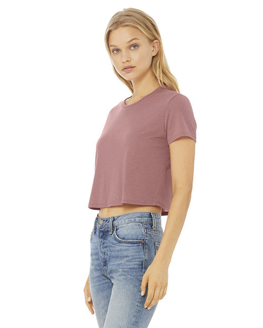 Ladies' Flowy Cropped T-Shirt