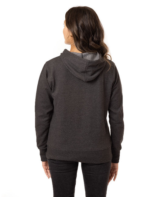 Econscious Ladies' Heathered Full-Zip Hooded Sweatshirt