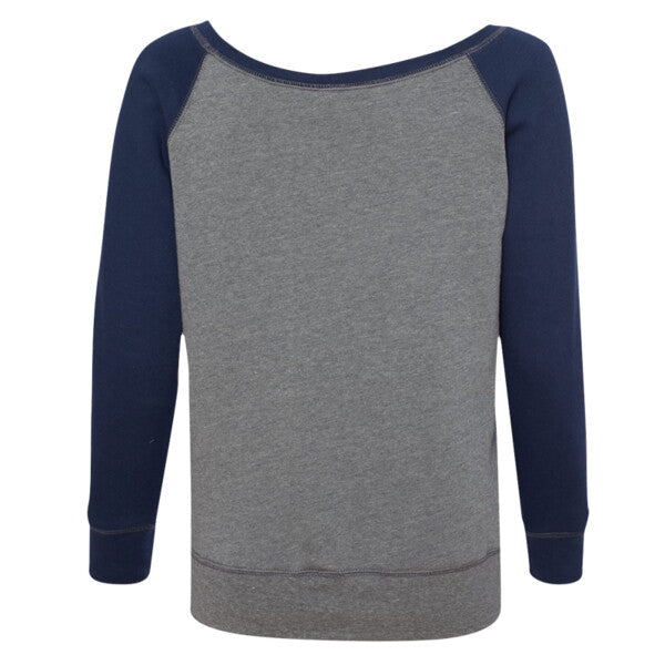 Ladies' Sponge Fleece Wide Neck Sweatshirt