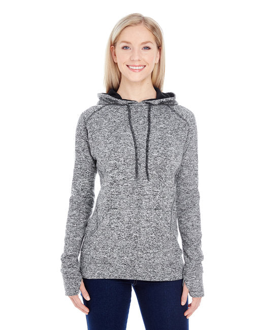 America Ladies' Cosmic Contrast Fleece Hooded Sweatshirt