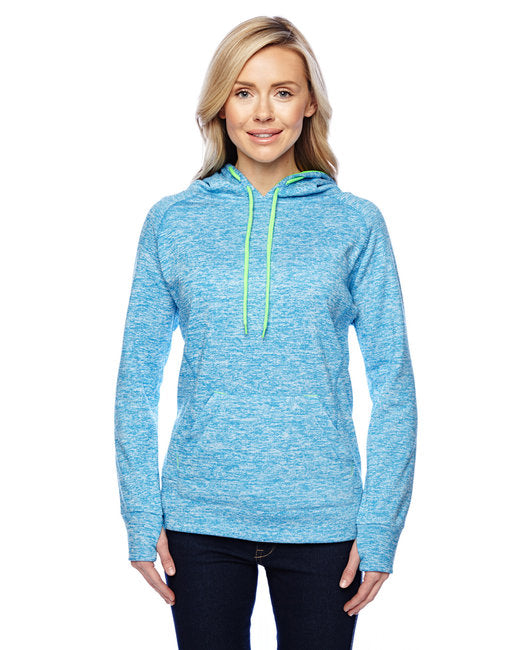 America Ladies' Cosmic Contrast Fleece Hooded Sweatshirt