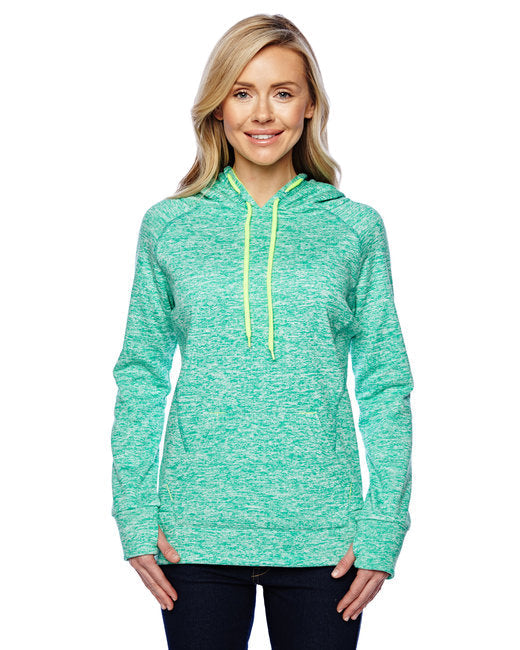 America Ladies' Cosmic Contrast Fleece Hooded Sweatshirt