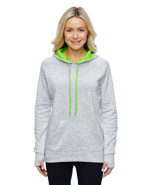 America Ladies' Cosmic Contrast Fleece Hooded Sweatshirt