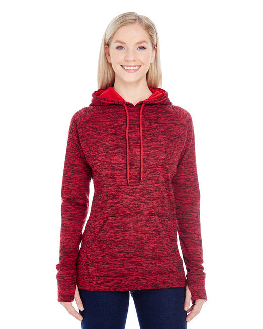 America Ladies' Cosmic Contrast Fleece Hooded Sweatshirt
