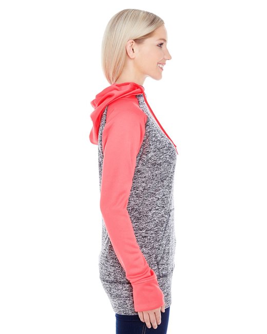 Ladies' Colorblock Cosmic Hooded Sweatshirt
