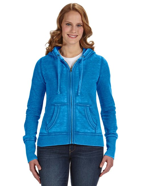 America Ladies' Zen Full-Zip Fleece Hooded Sweatshirt