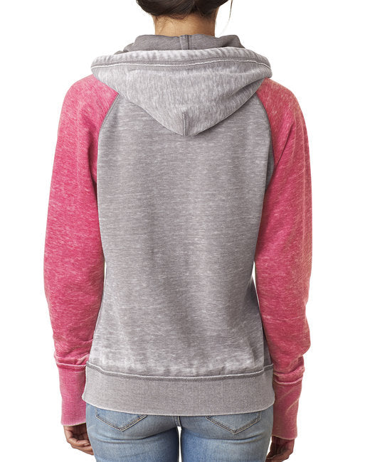 Ladies' Zen Contrast Pullover Hooded Sweatshirt
