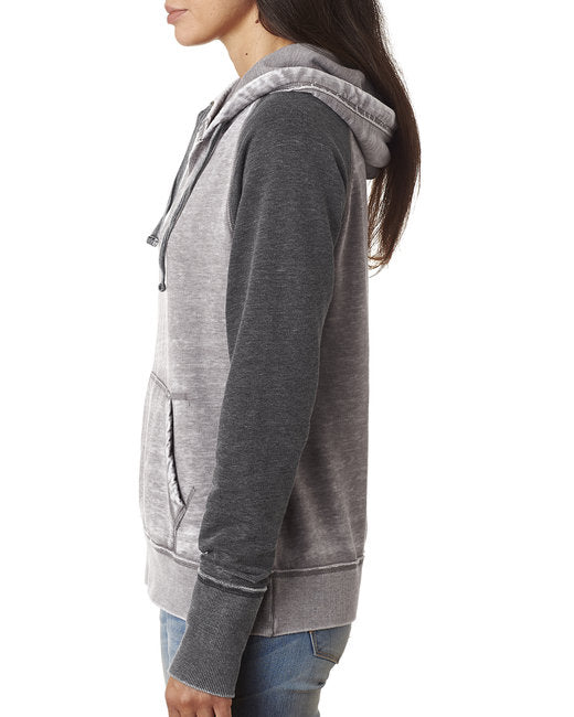 Ladies' Zen Contrast Pullover Hooded Sweatshirt