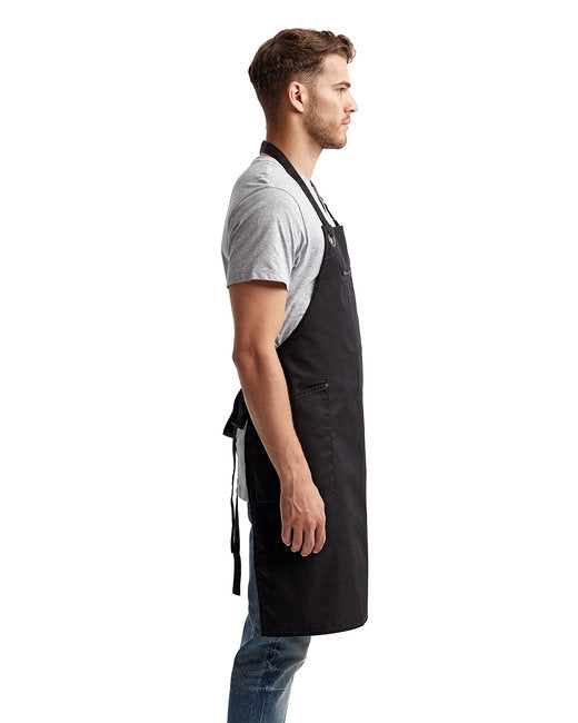 Unisex ‘Barley’ Contrast Stitch Sustainable Bib Apron
