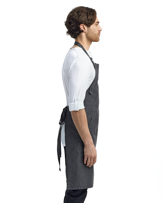 Unisex Jeans Stitch Denim Bib Apron
