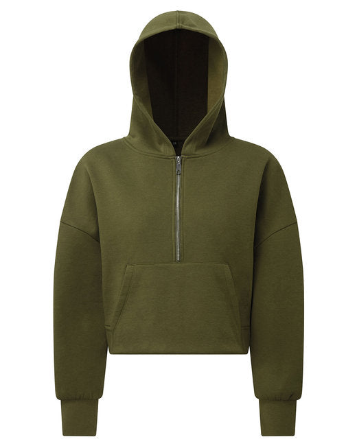 TriDri Ladies' Alice Half-Zip Hooded Sweatshirt