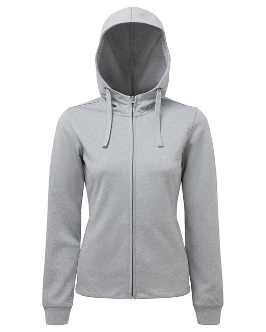 TriDri Ladies' Spun Dyed Full-Zip Hooded Sweatshirt